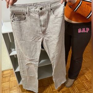 Calvin Klein Men’s Light Taupe Straight Jeans